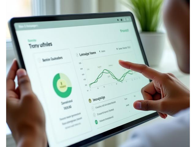 Skrin dashboard pengguna Teratai Bumi menunjukkan grafik peningkatan kulit