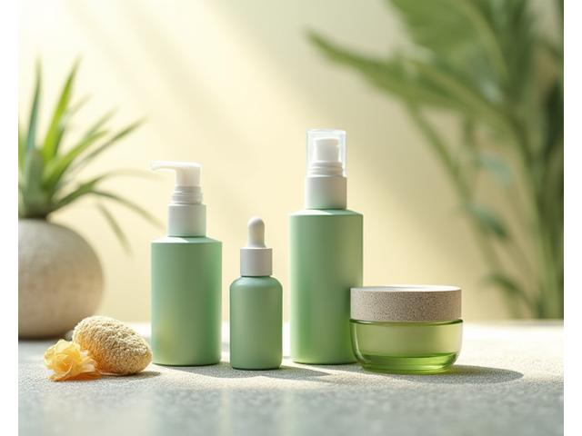 Produk perawatan kulit semulajadi Teratai Bumi di spa yang tenang